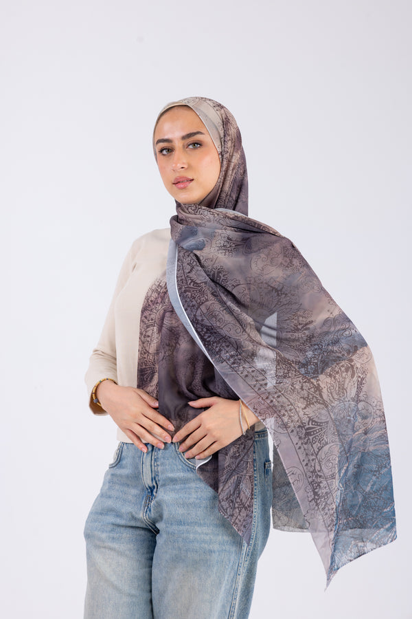 Smoky Paisley - Chiffon Printed