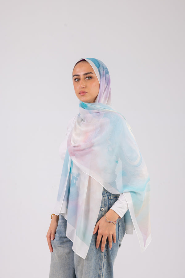 Pastel Breeze - Chiffon Printed
