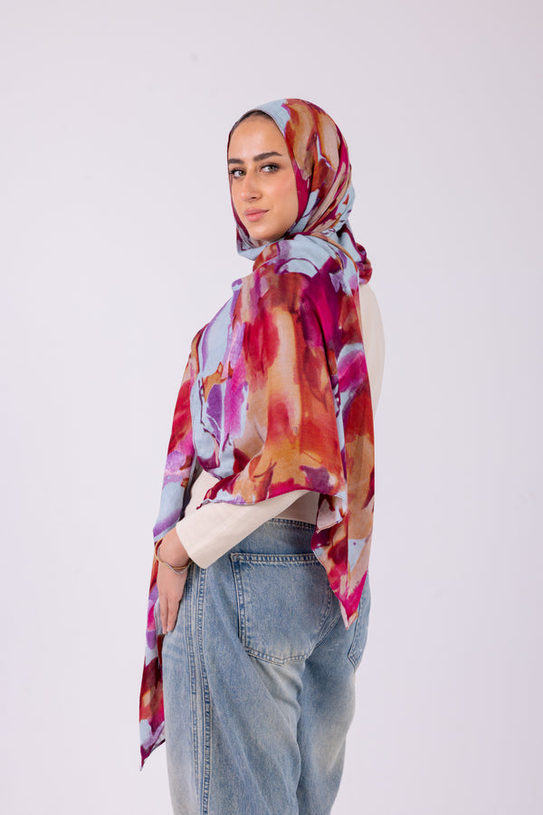 Watercolor Bloom - Modal Printed