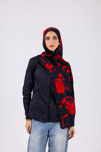 Black Crimson - Modal Printed
