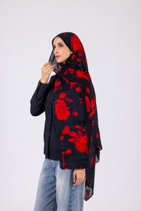Black Crimson - Modal Printed