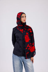Black Crimson - Modal Printed