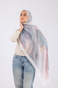 Blush Marble - Chiffon Printed