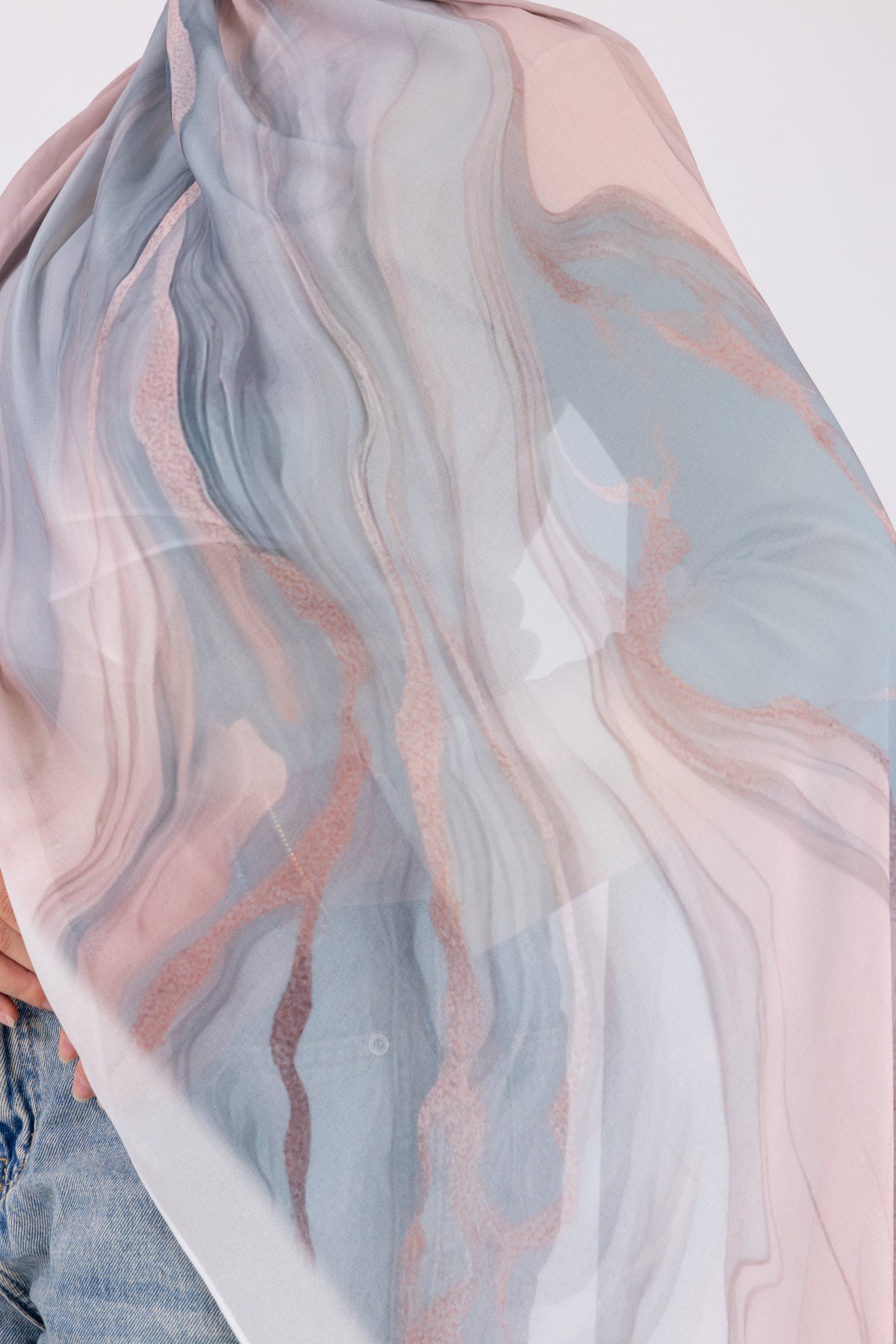 Blush Marble - Chiffon Printed