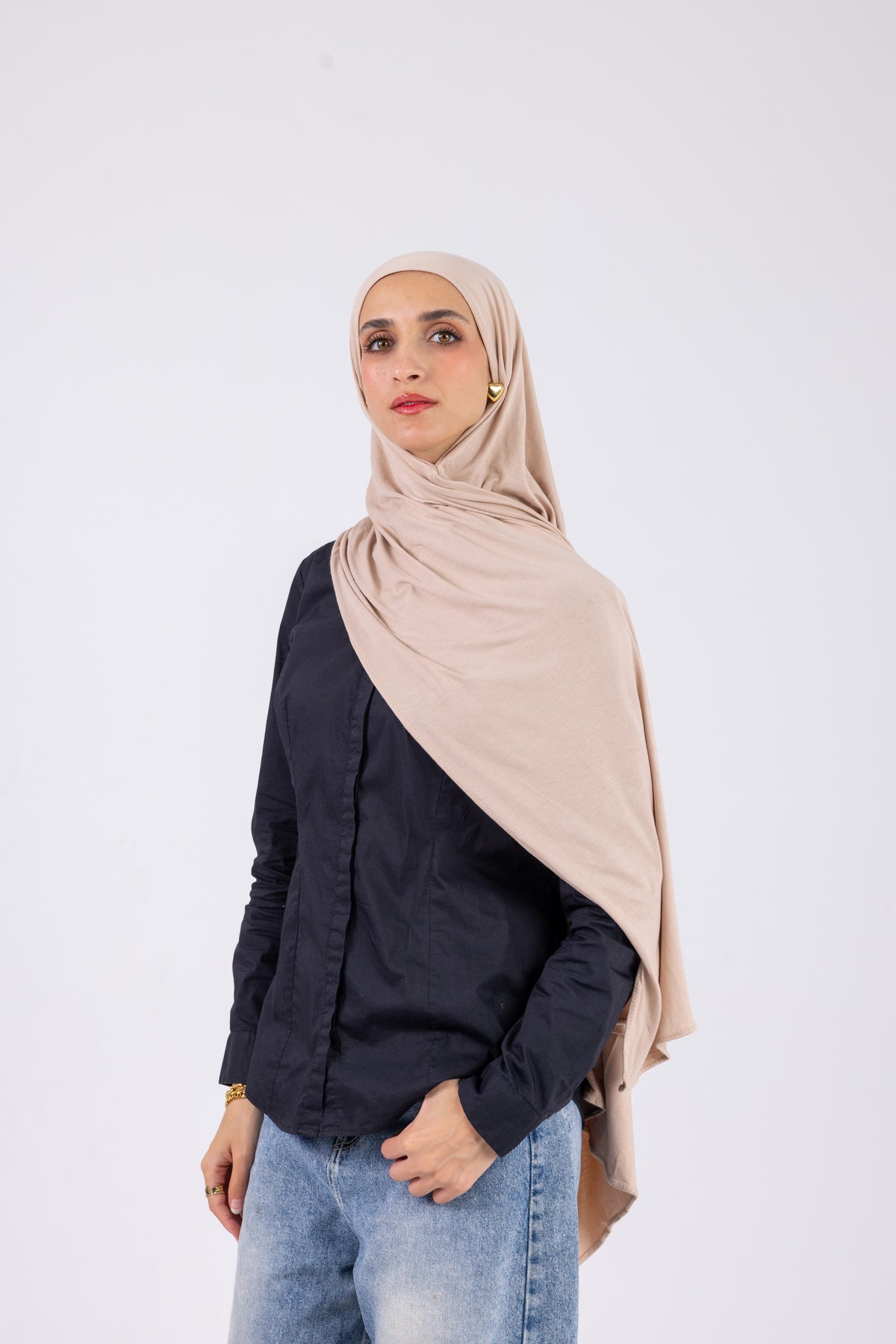 Warm Almond - Cotton Jill with bandana