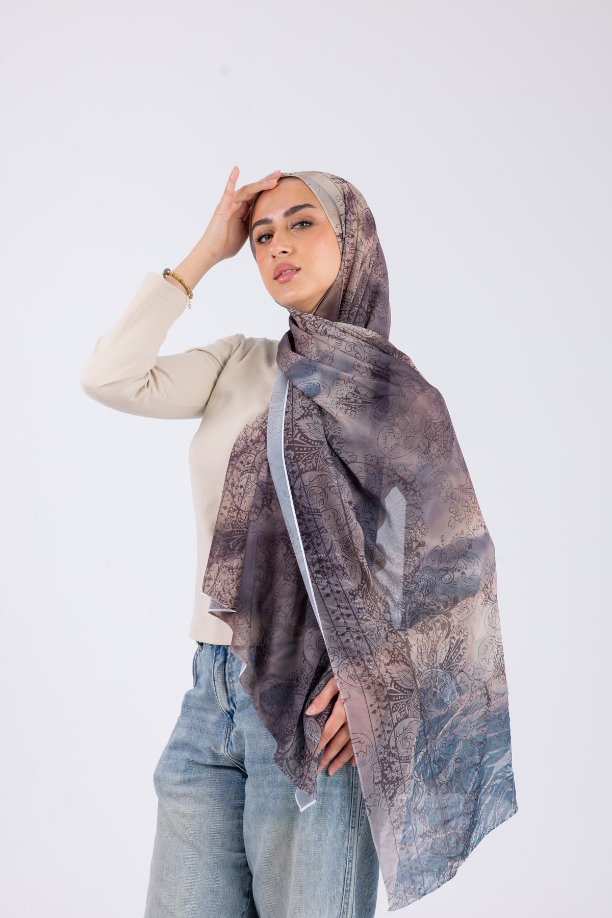 Smoky Paisley - Chiffon Printed
