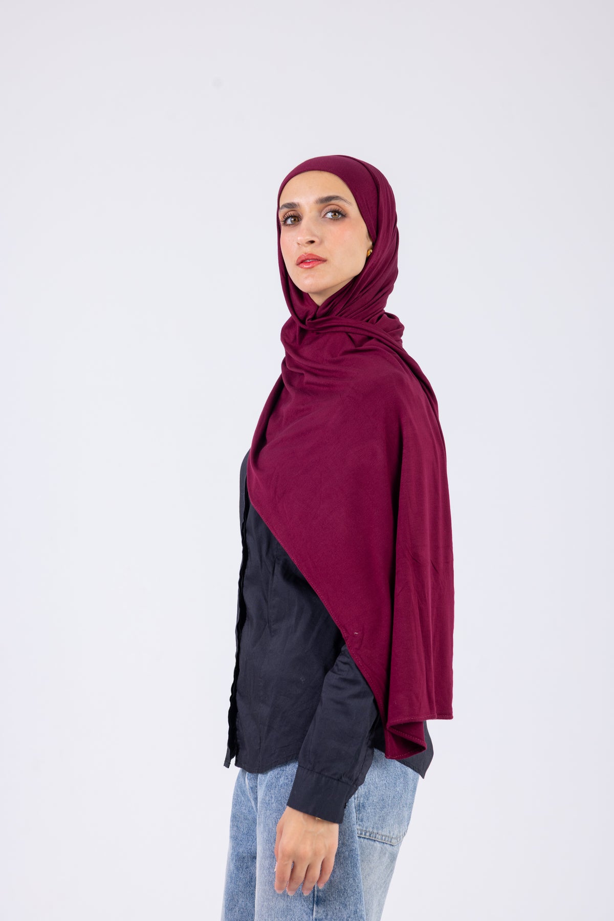 Berry - Cotton Jill with bandana