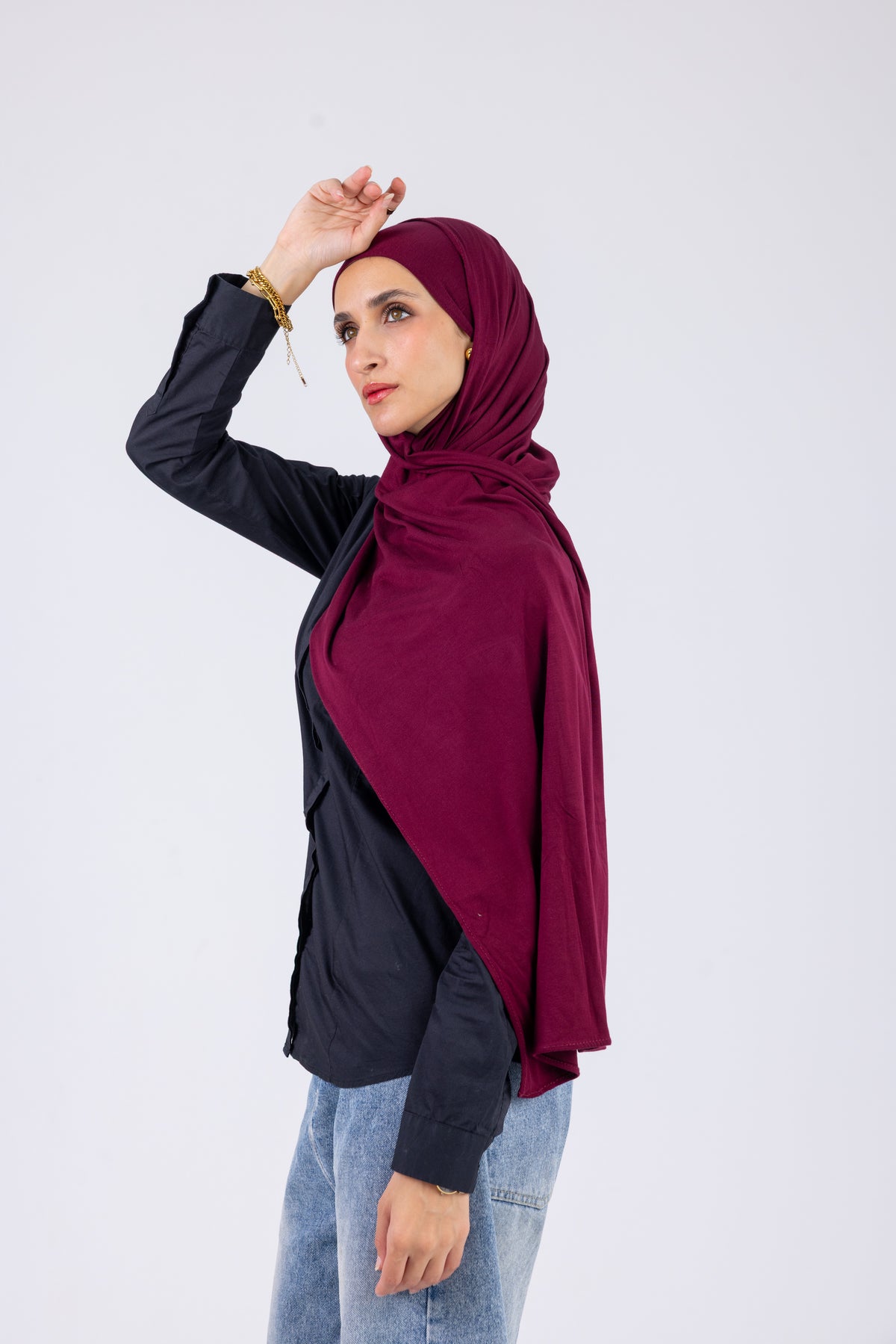 Berry - Cotton Jill with bandana
