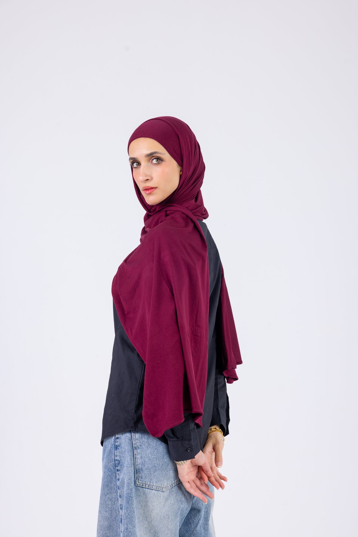 Berry - Cotton Jill with bandana