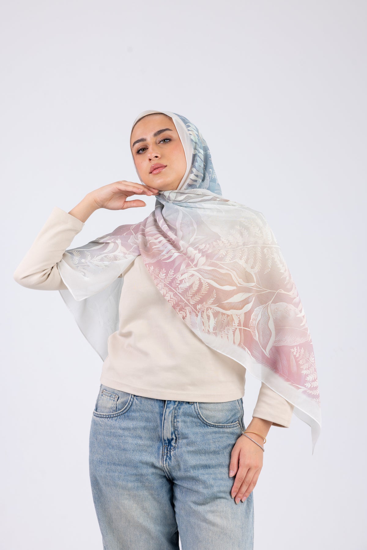 Pastel Botanica - Chiffon Printed