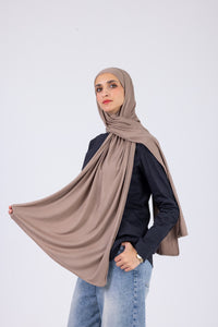 Mocha Taupe - Cotton Jill with bandana