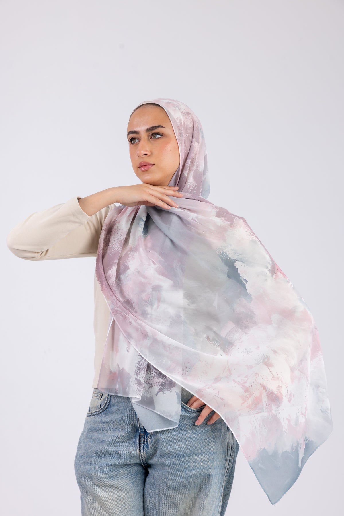 Pastel Mist - Chiffon Printed