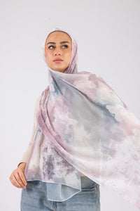Pastel Mist - Chiffon Printed