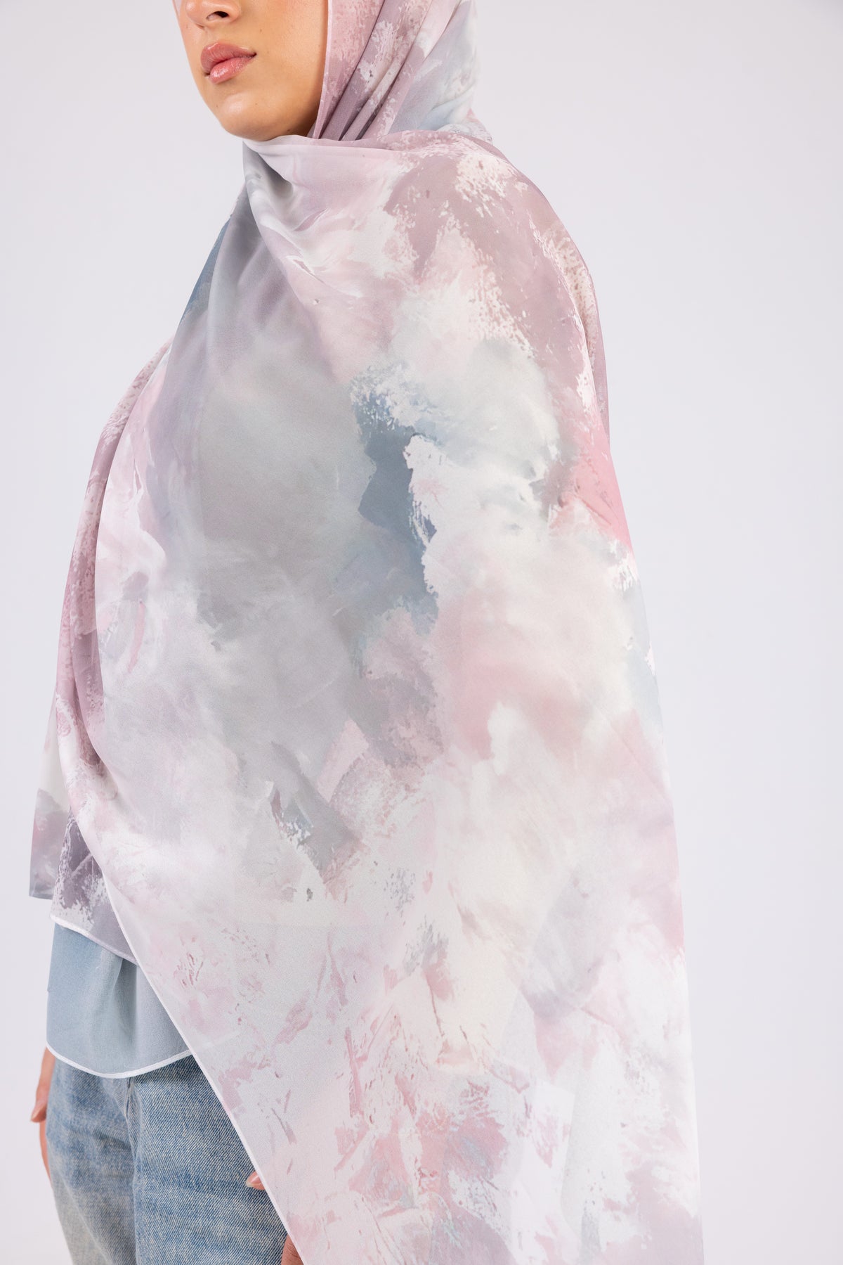 Pastel Mist - Chiffon Printed