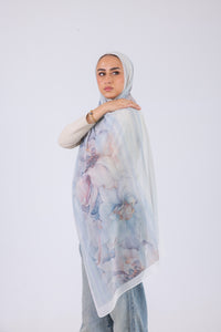 Blue Blossom - Chiffon Printed