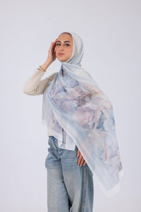 Blue Blossom - Chiffon Printed
