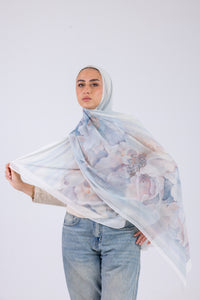 Blue Blossom - Chiffon Printed
