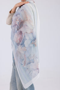 Blue Blossom - Chiffon Printed