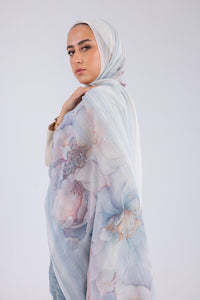 Blue Blossom - Chiffon Printed