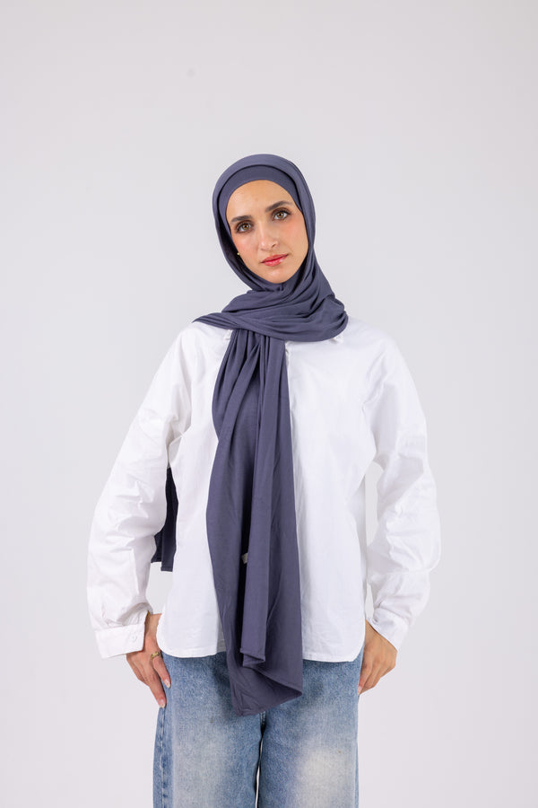 Slate Blue – Cotton Jill with bandana