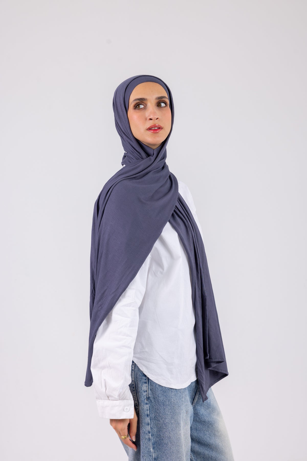 Slate Blue – Cotton Jill with bandana