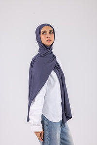 Slate Blue – Cotton Jill with bandana