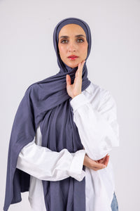Slate Blue – Cotton Jill with bandana