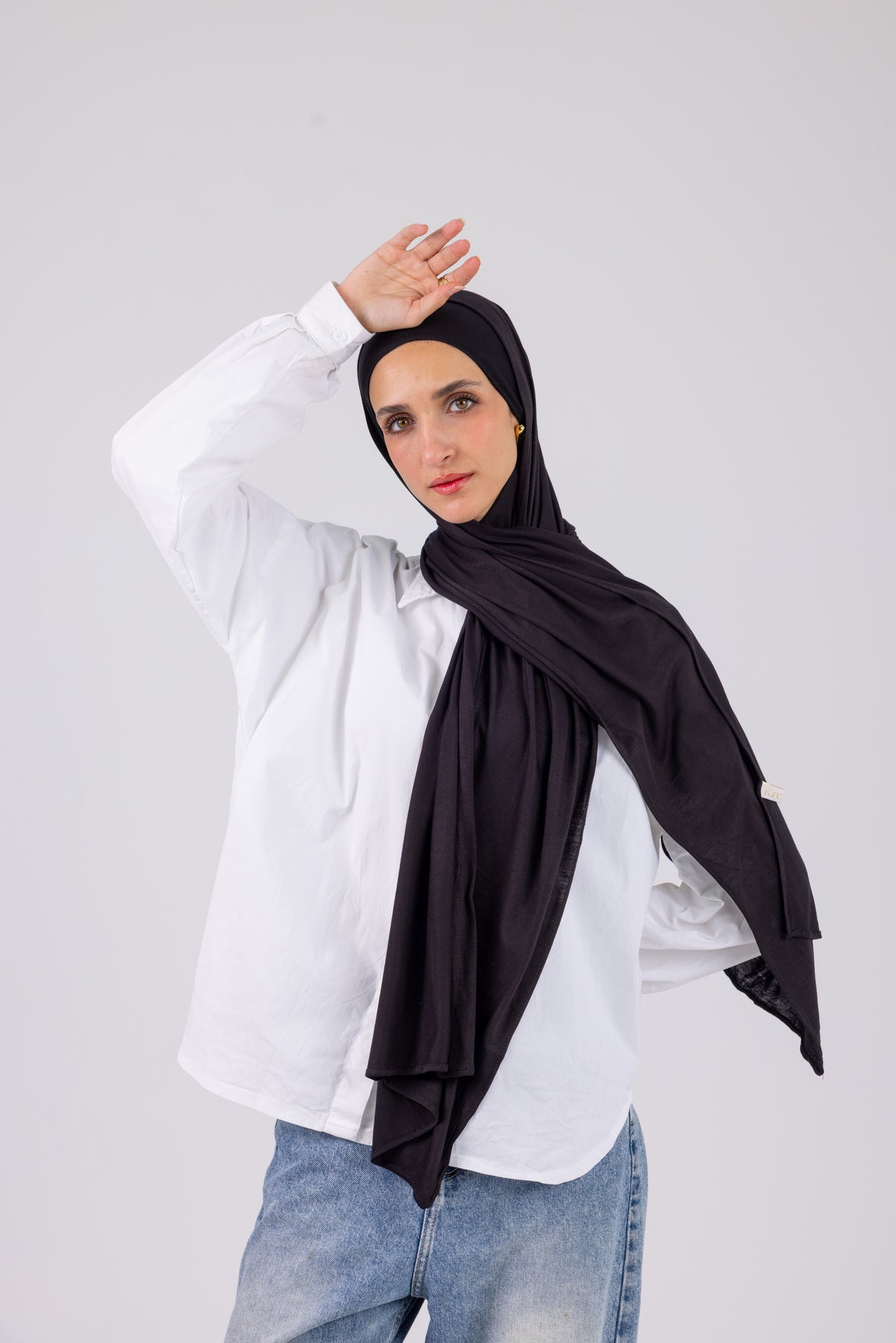 Jet Black – Cotton Jill with bandana