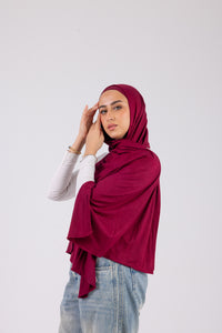 Berry Wine – Cotton Jill with bandana