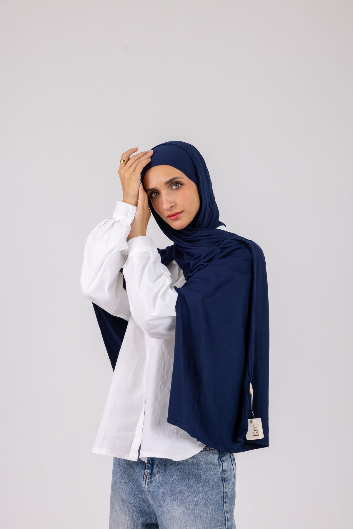Classic Navy – Cotton Jill with bandana