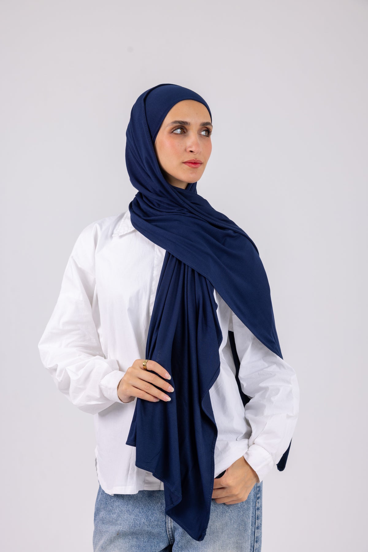 Classic Navy – Cotton Jill with bandana