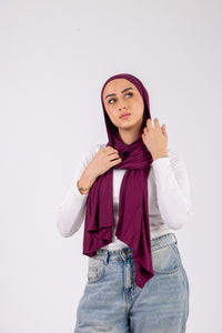 Mulberry Plum – Cotton Jill with bandana