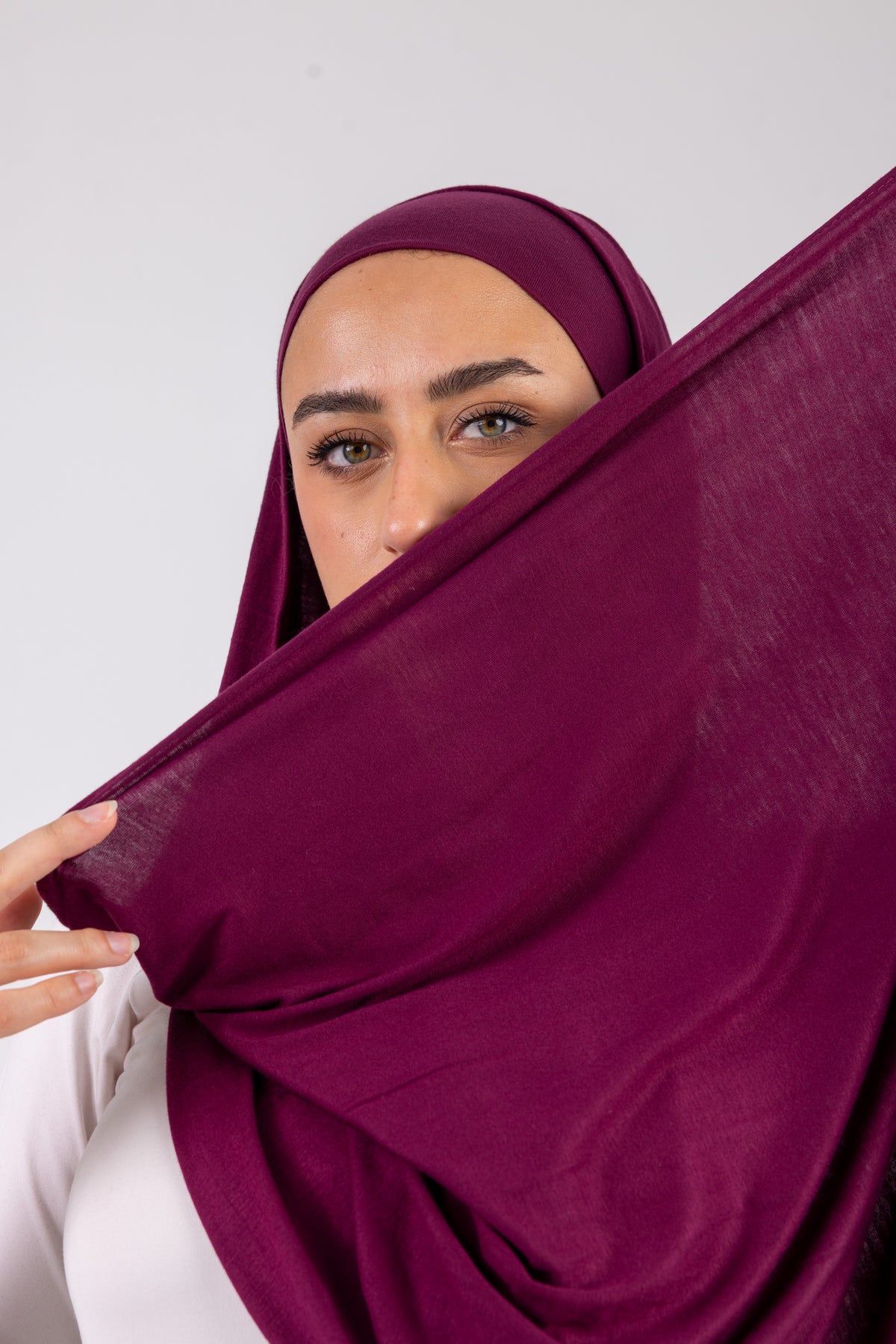 Mulberry Plum – Cotton Jill with bandana