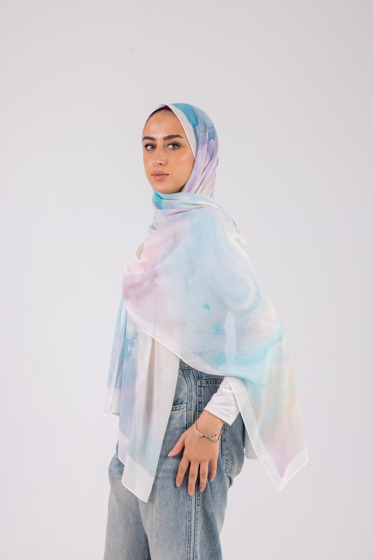 Pastel Breeze - Chiffon Printed