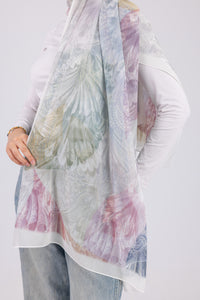 Pastel Feathers - Chiffon Printed