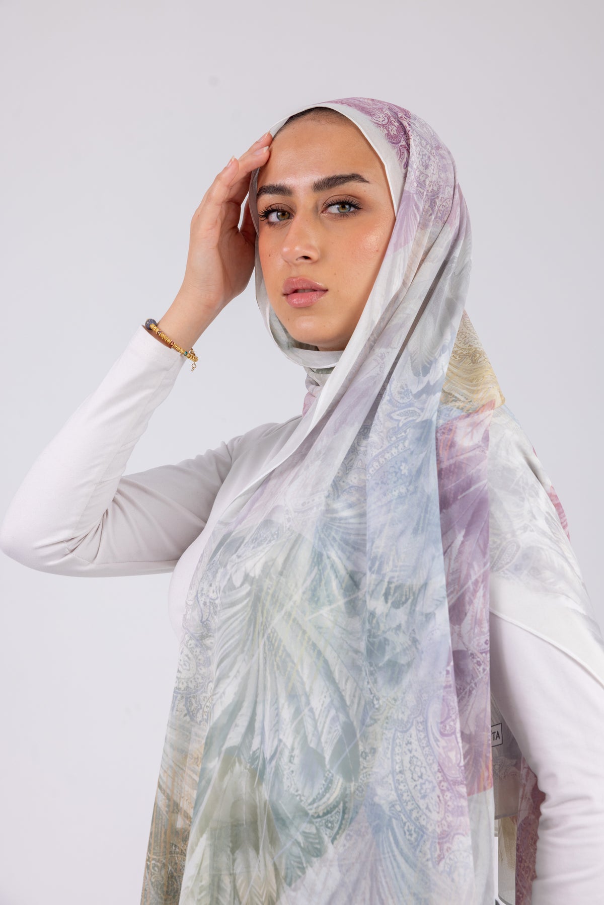 Pastel Feathers - Chiffon Printed