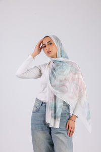 Sea Mist - Chiffon Printed