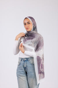Amethyst Contour - Chiffon Printed