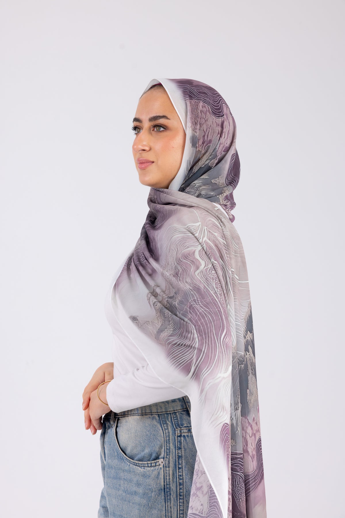 Amethyst Contour - Chiffon Printed