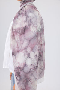 Marble Blush - Chiffon Printed