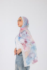 Pastel Watercolor - Chiffon Printed