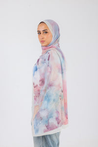 Pastel Watercolor - Chiffon Printed