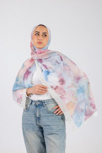 Pastel Watercolor - Chiffon Printed