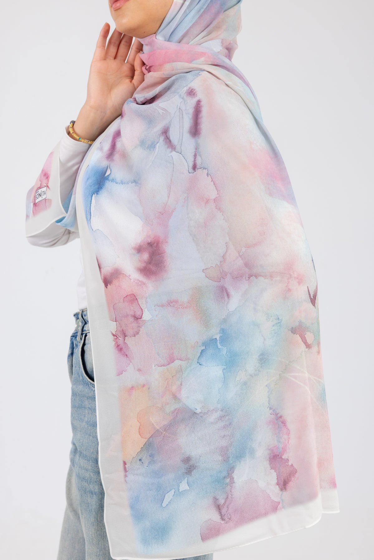 Pastel Watercolor - Chiffon Printed
