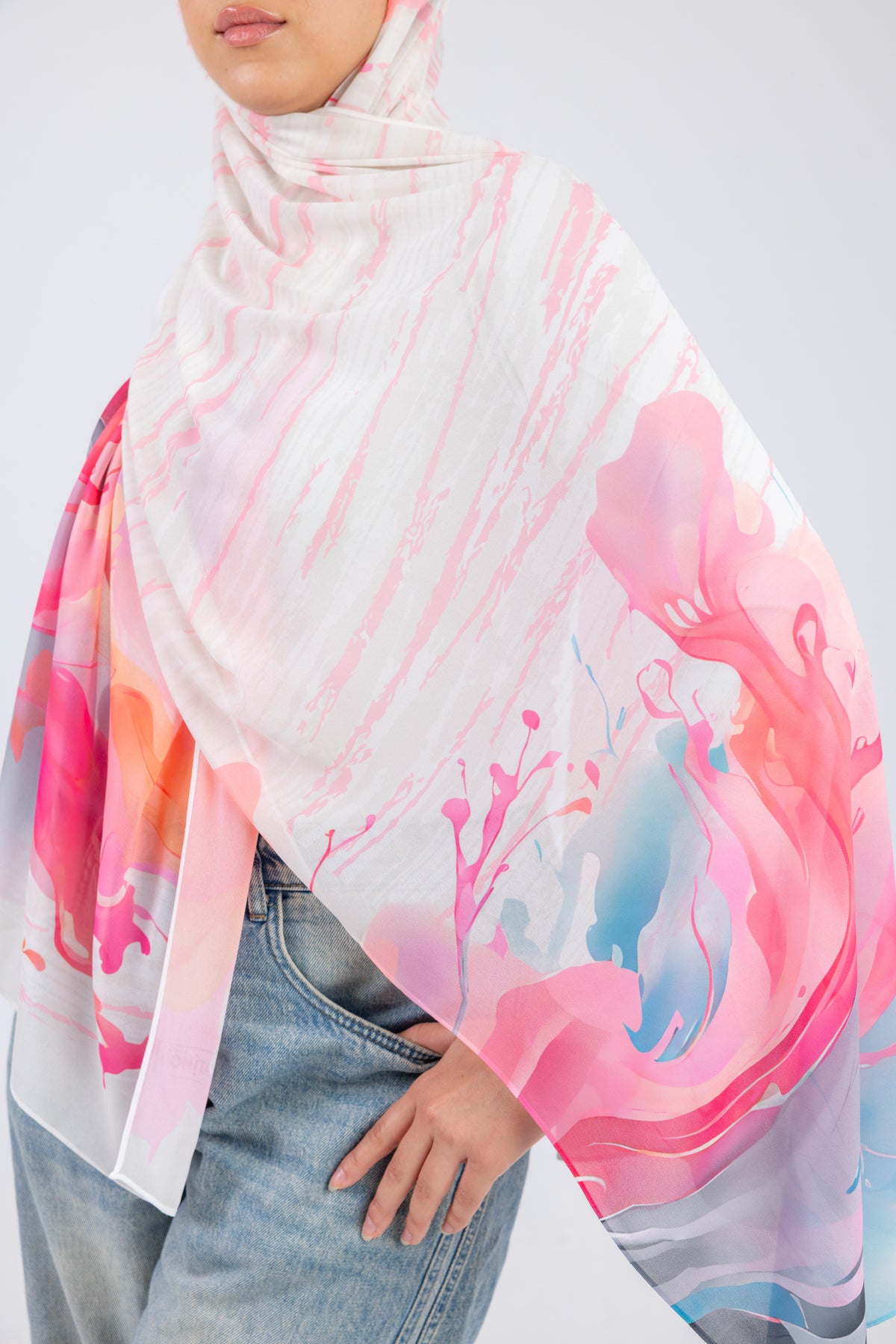 Blush Bloom - Chiffon Printed