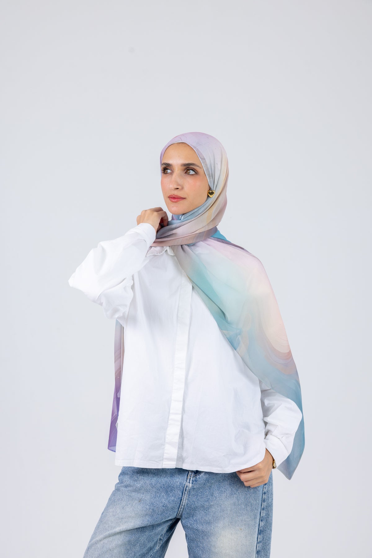 Blue Serenity - Chiffon Printed