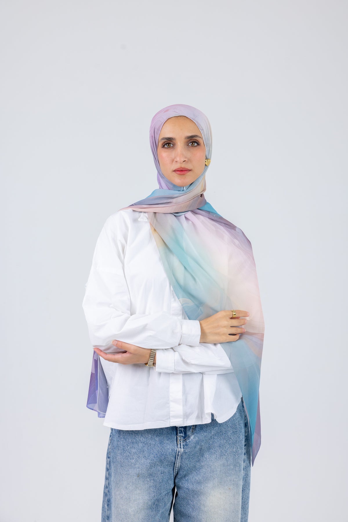 Blue Serenity - Chiffon Printed