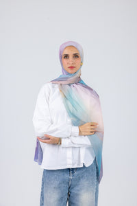 Blue Serenity - Chiffon Printed
