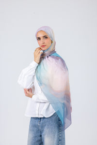Blue Serenity - Chiffon Printed