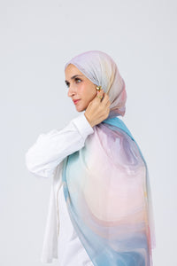 Blue Serenity - Chiffon Printed